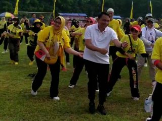 HUT ke-60, Golkar Pati Gelar Senam Sehat